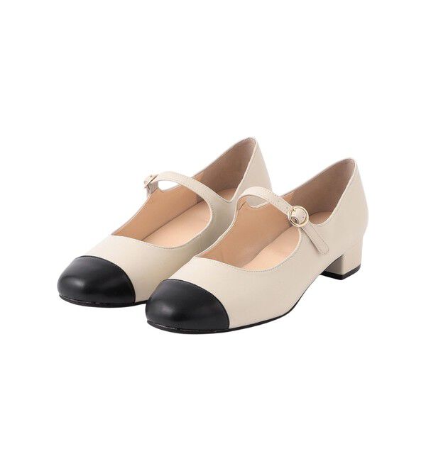 MACKINTOSH PHILOSOPHY「ラウンドトゥストラップパンプス」|パンプス|オフホワイト