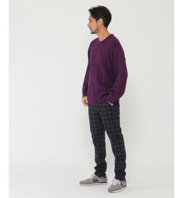 ikka「アラン柄ケーブルECOニット 2」|プルオーバー|