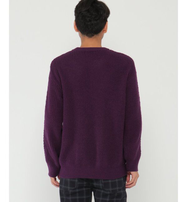 ikka「アラン柄ケーブルECOニット 2」|プルオーバー|