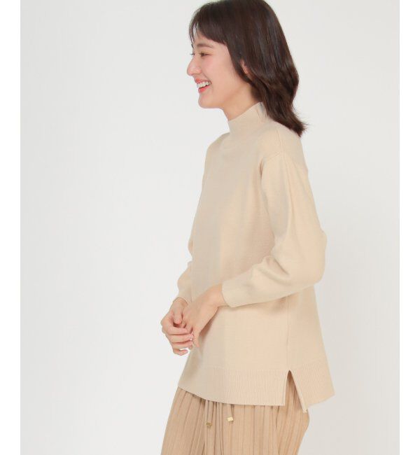 ikka「ソウバリモックネックＰＯ」|プルオーバー|ベージュ
