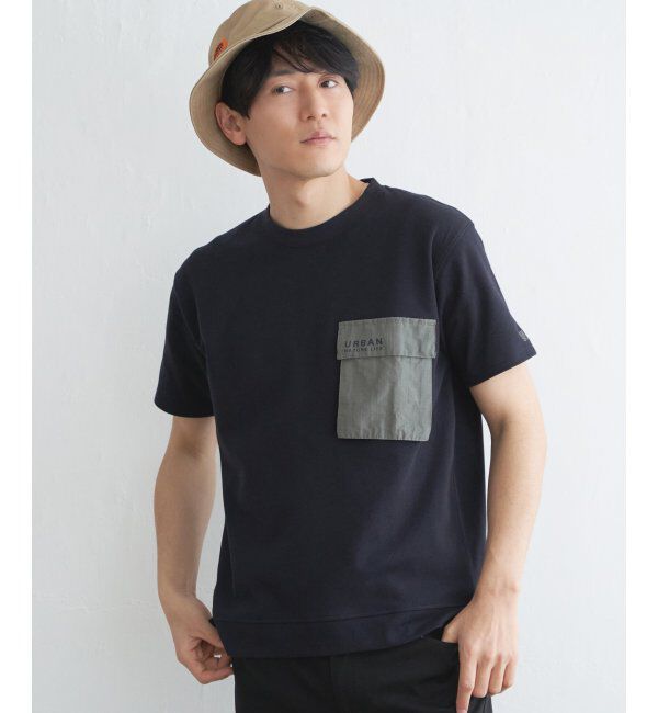 ikka「URBAN NATURE LIFE フラップポケットTシャツ」|Tシャツ・カットソー|