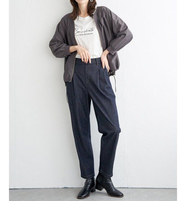 ikka「ライトブルゾン」|ブルゾン・スタジャン|