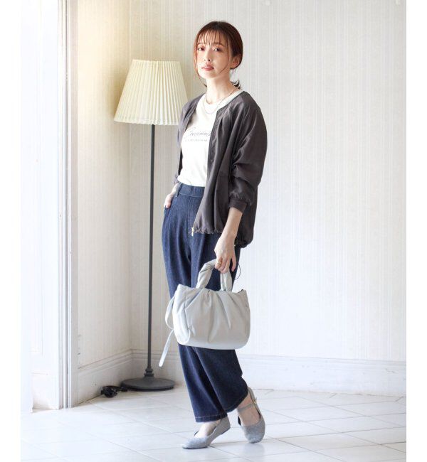 ikka「ライトブルゾン」|ブルゾン・スタジャン|