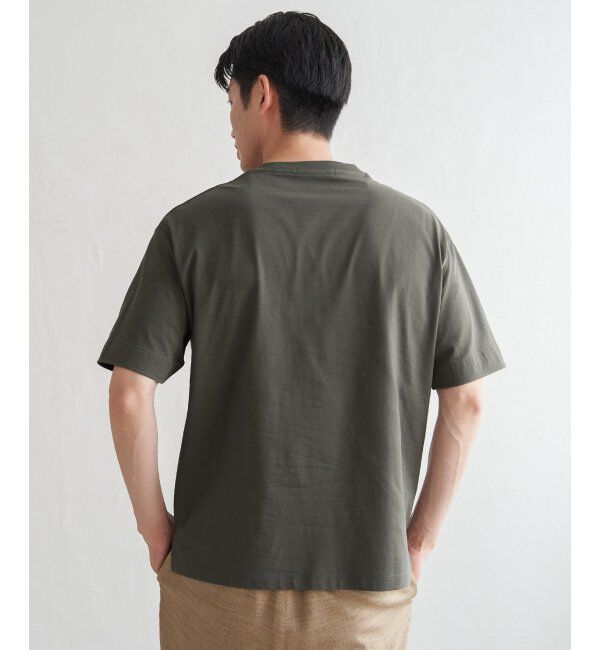 ikka「ストライプMIXポケットTシャツ」|Tシャツ・カットソー|