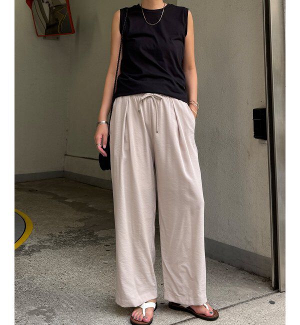 Lbc with Life「ウエストシャーリングワイドパンツ」|その他|