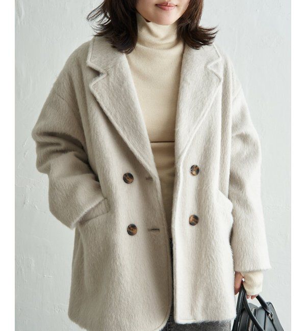 VENCE share style「シャギーテーラージャケット」|テーラードジャケット|オフホワイト