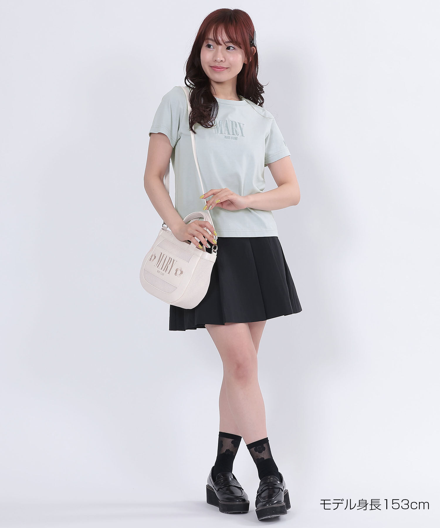 MARY QUANT「MARYロゴ Tシャツ」|Tシャツ・カットソー|ブルー