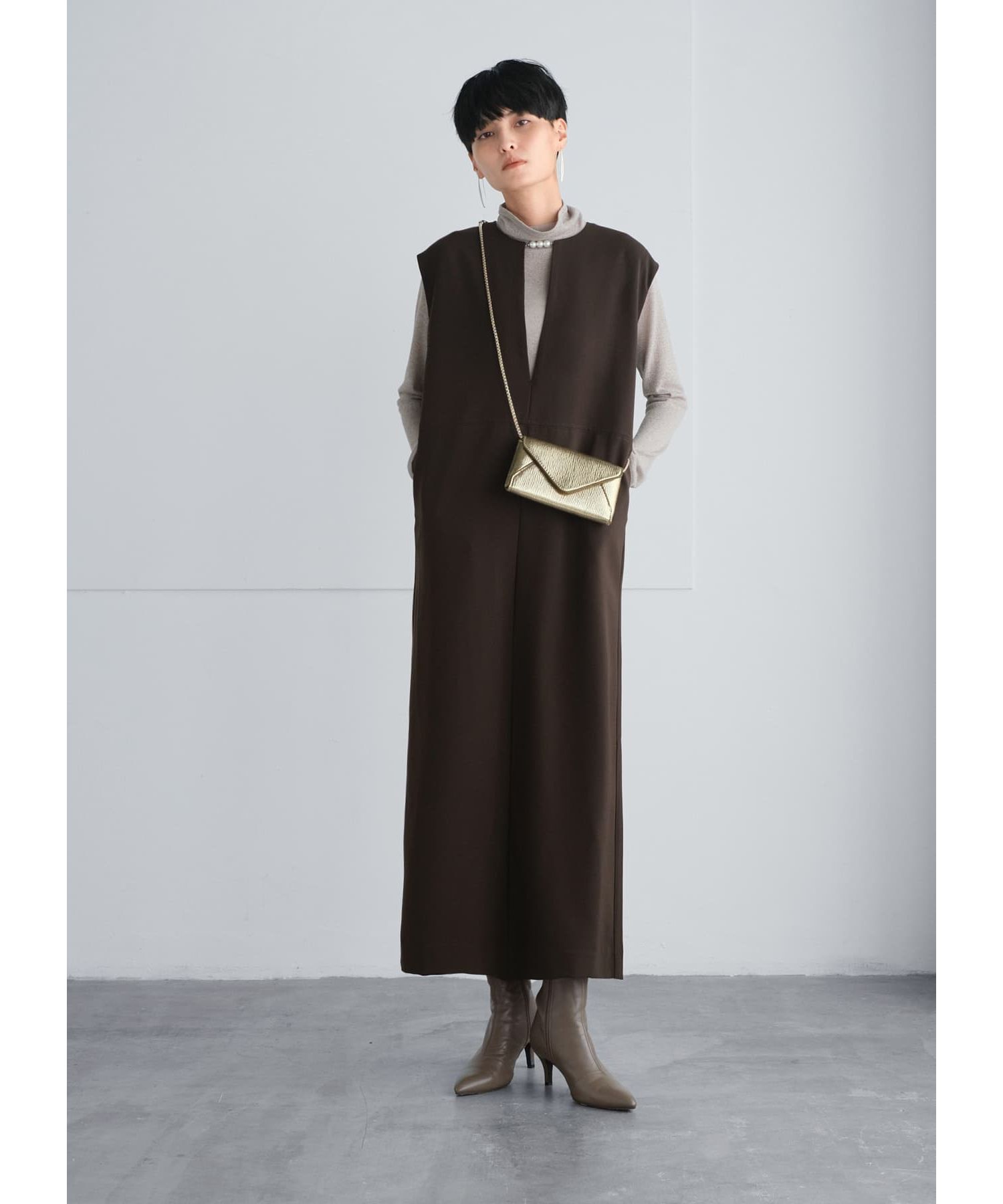 STYLE DELI「パールポイントジャンパースカート」|ジャンパースカート|