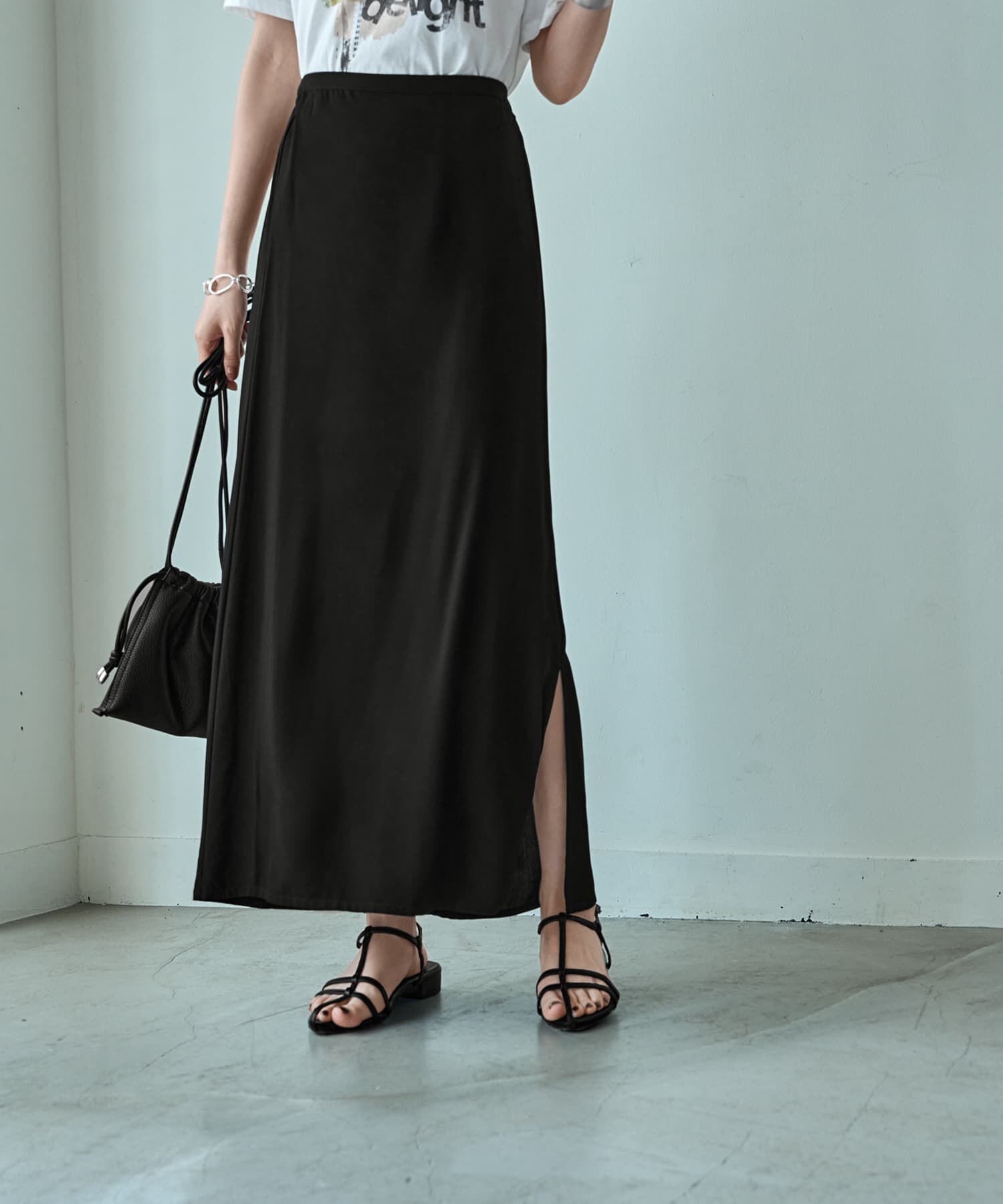 STYLE DELI「薄手なセンシュアルロング丈スカート」|スカート|