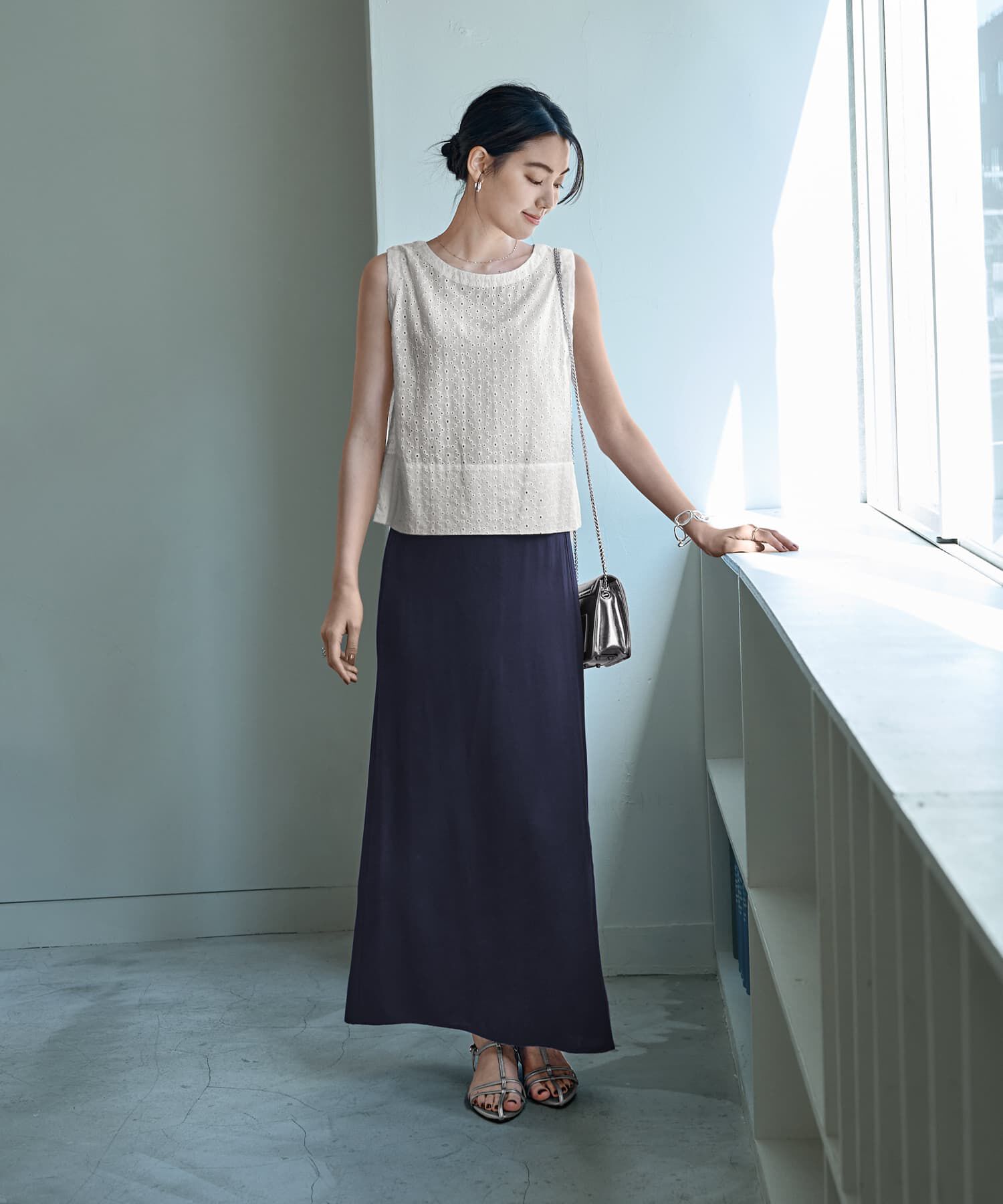 STYLE DELI「薄手なセンシュアルロング丈スカート」|スカート|
