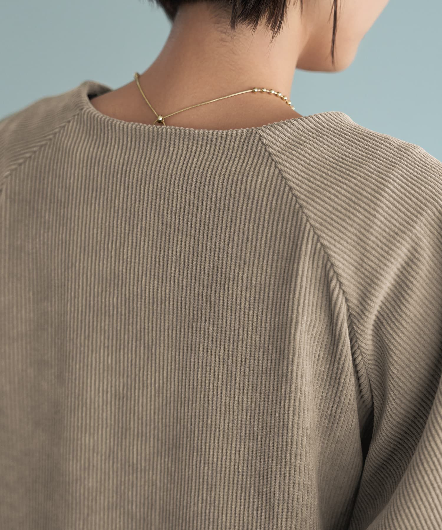 STYLE DELI「ライトコーデュロイVネックワンピース」|ワンピース|