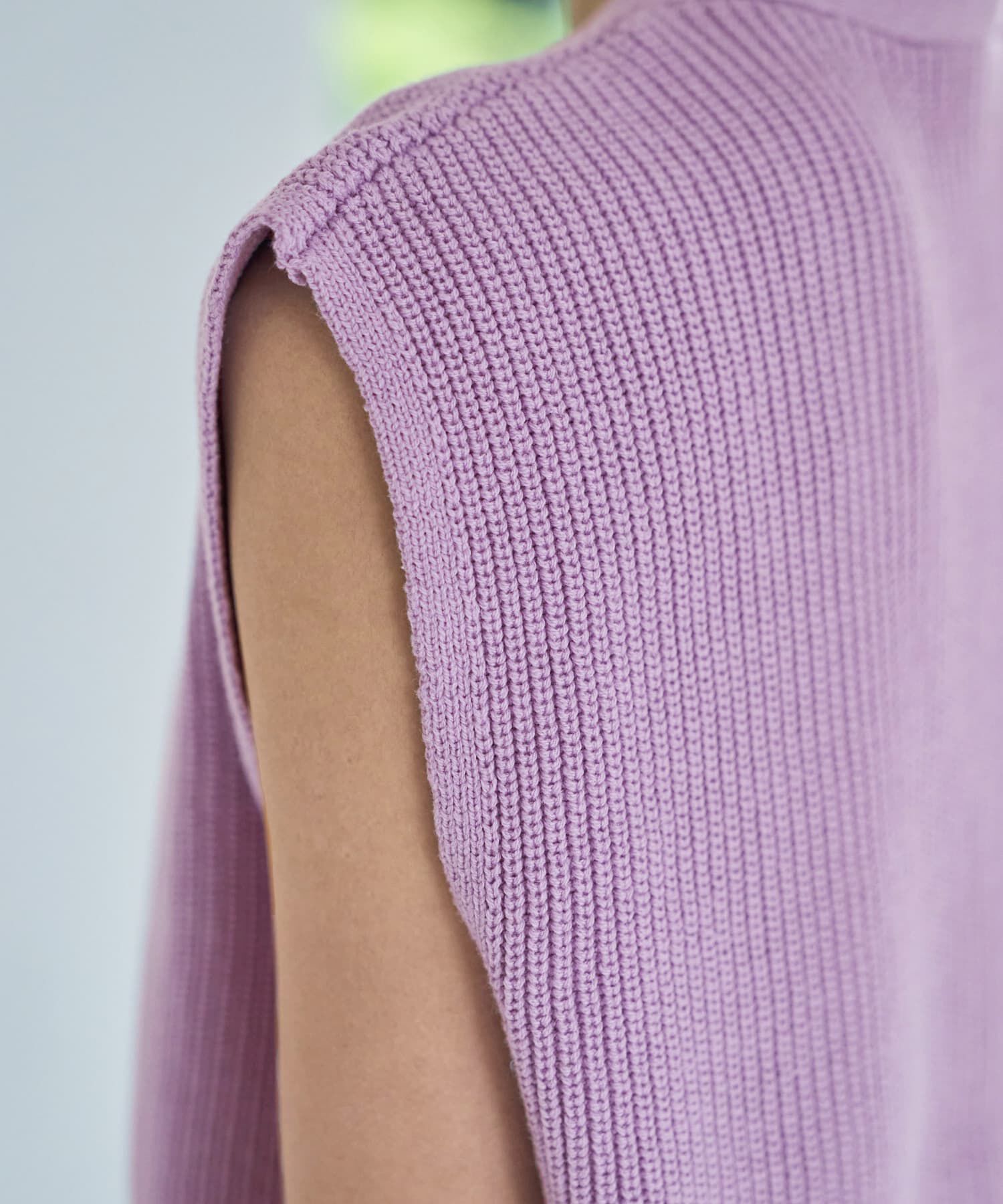 STYLE DELI「片畦編みサマーニットベスト」|ベスト・ジレ|