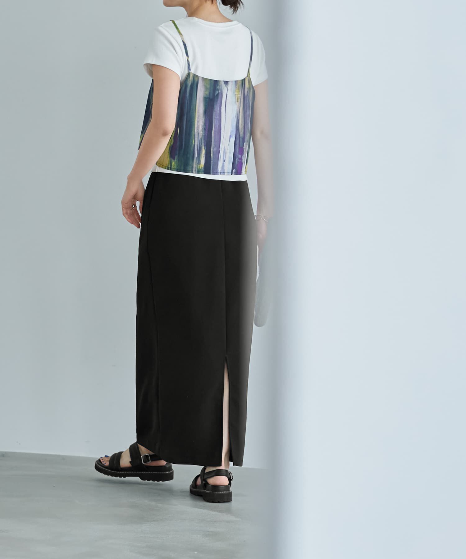 STYLE DELI「伸縮するマキシ丈ナロースカート」|スカート|