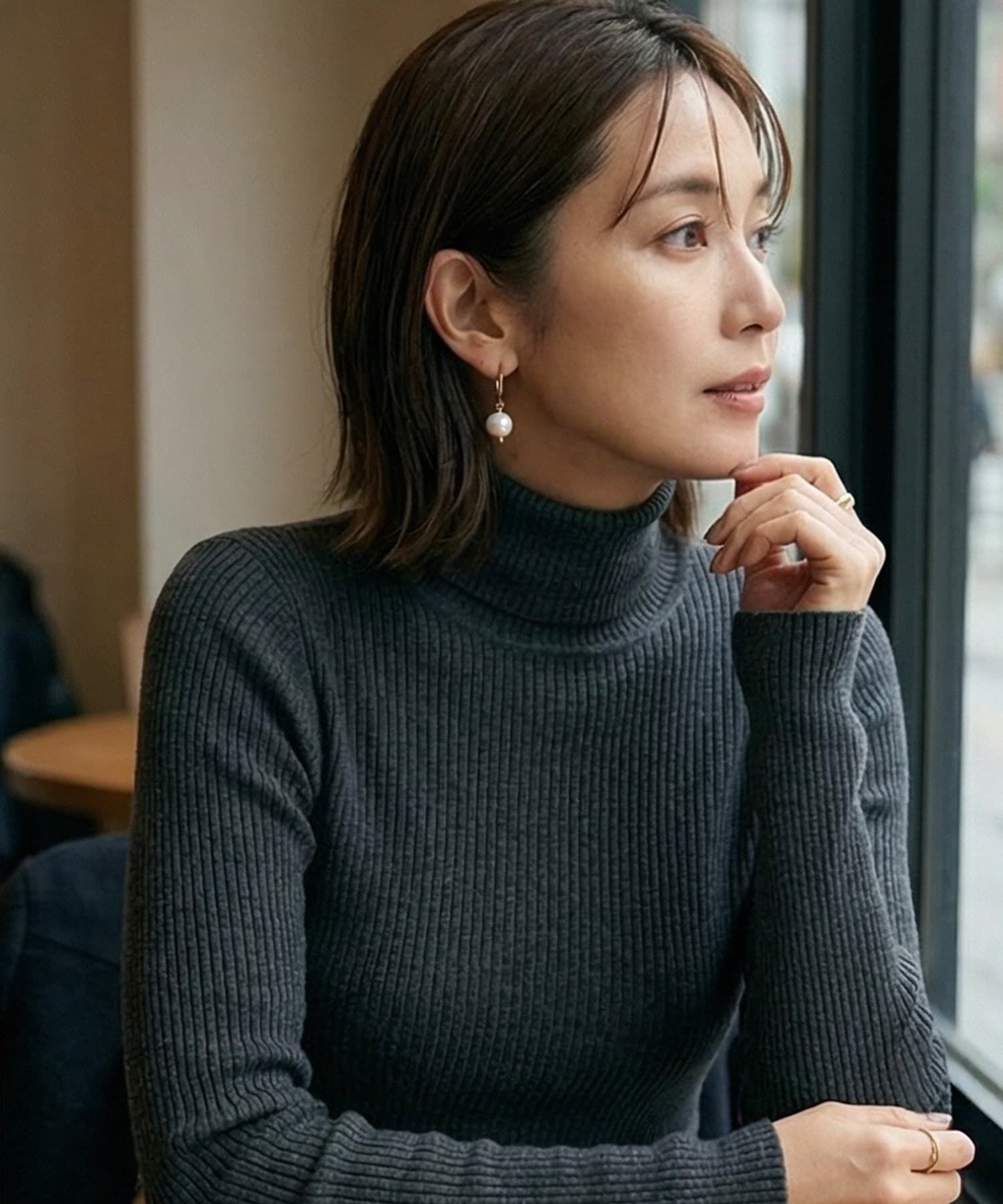 STYLE DELI「【DELI by】パールドロップミニフープピアス」|ピアス|