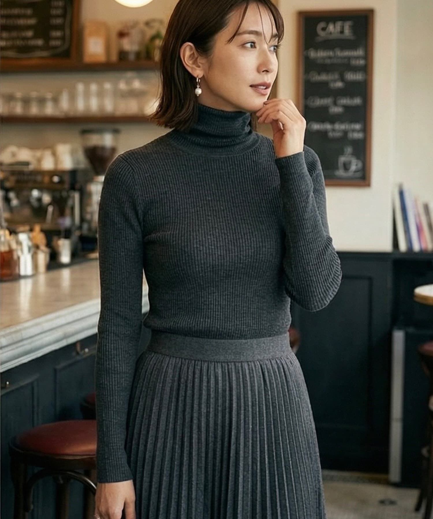 STYLE DELI「【DELI by】パールドロップミニフープピアス」|ピアス|