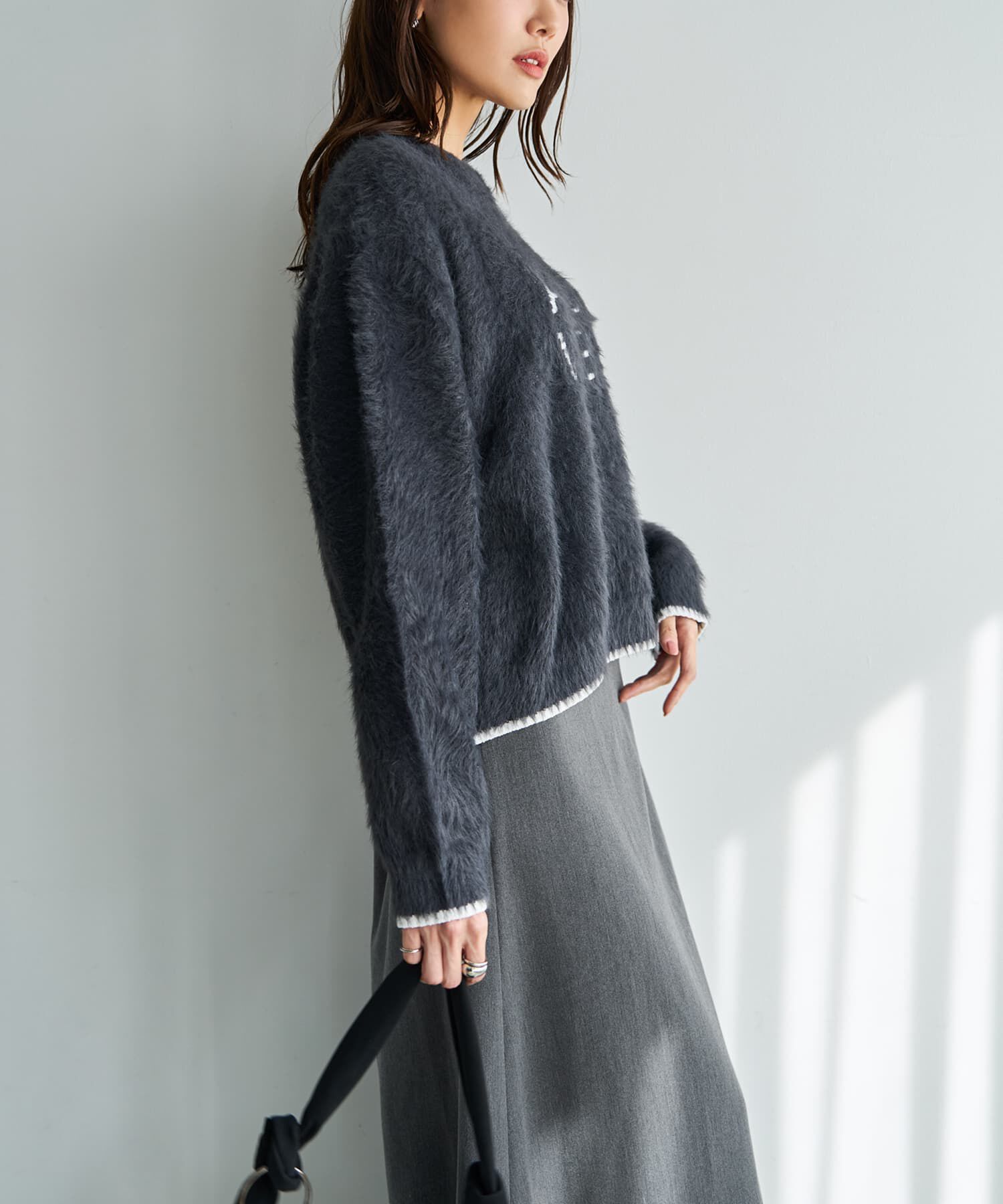 STYLE DELI「【LUXE】レタードしっとりシャギーニット」|ニット・セーター|