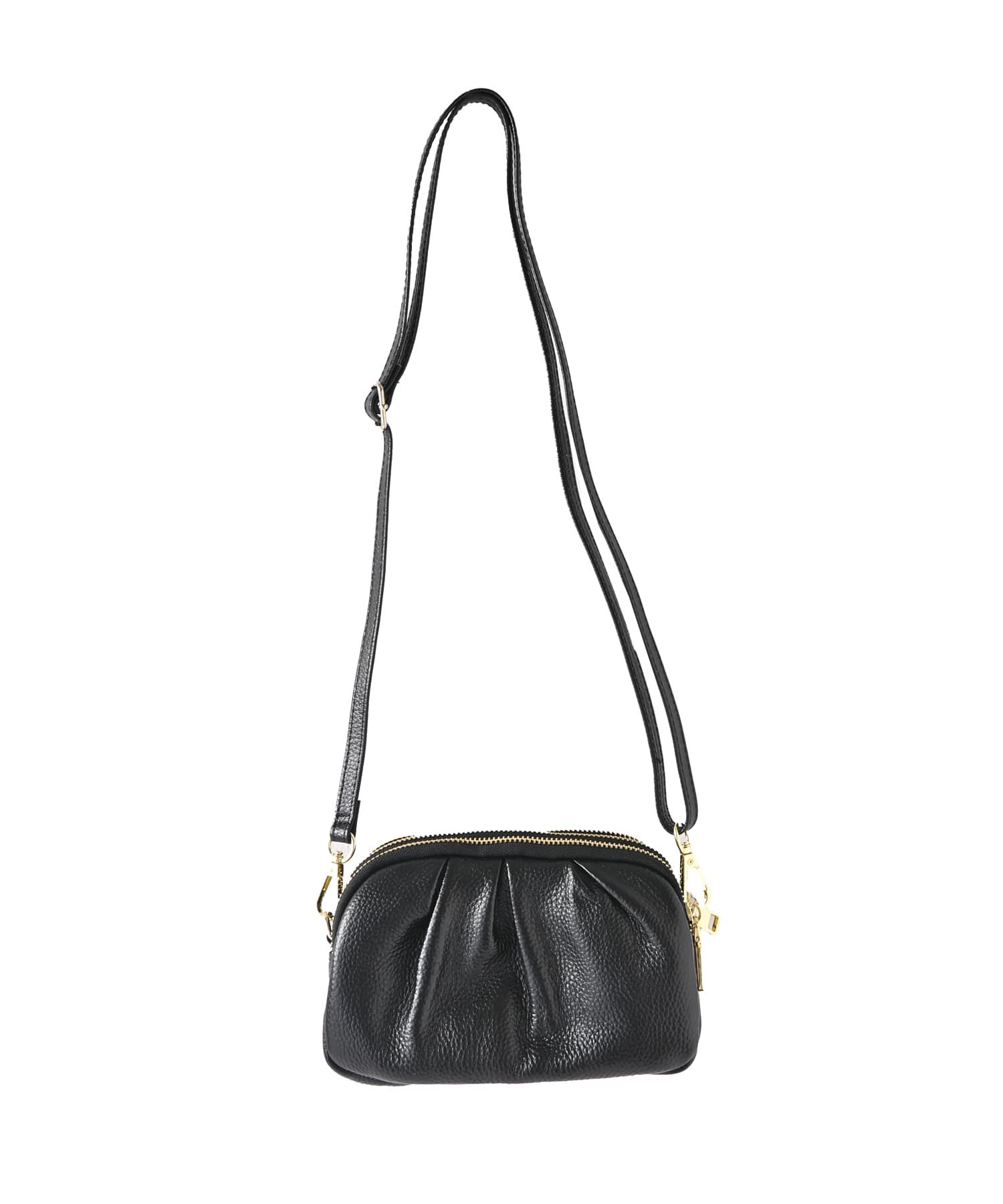 STYLE DELI「【DELI by】ギャザーソフトリアルレザーショルダーバッグ」|ショルダー・メッセンジャー|