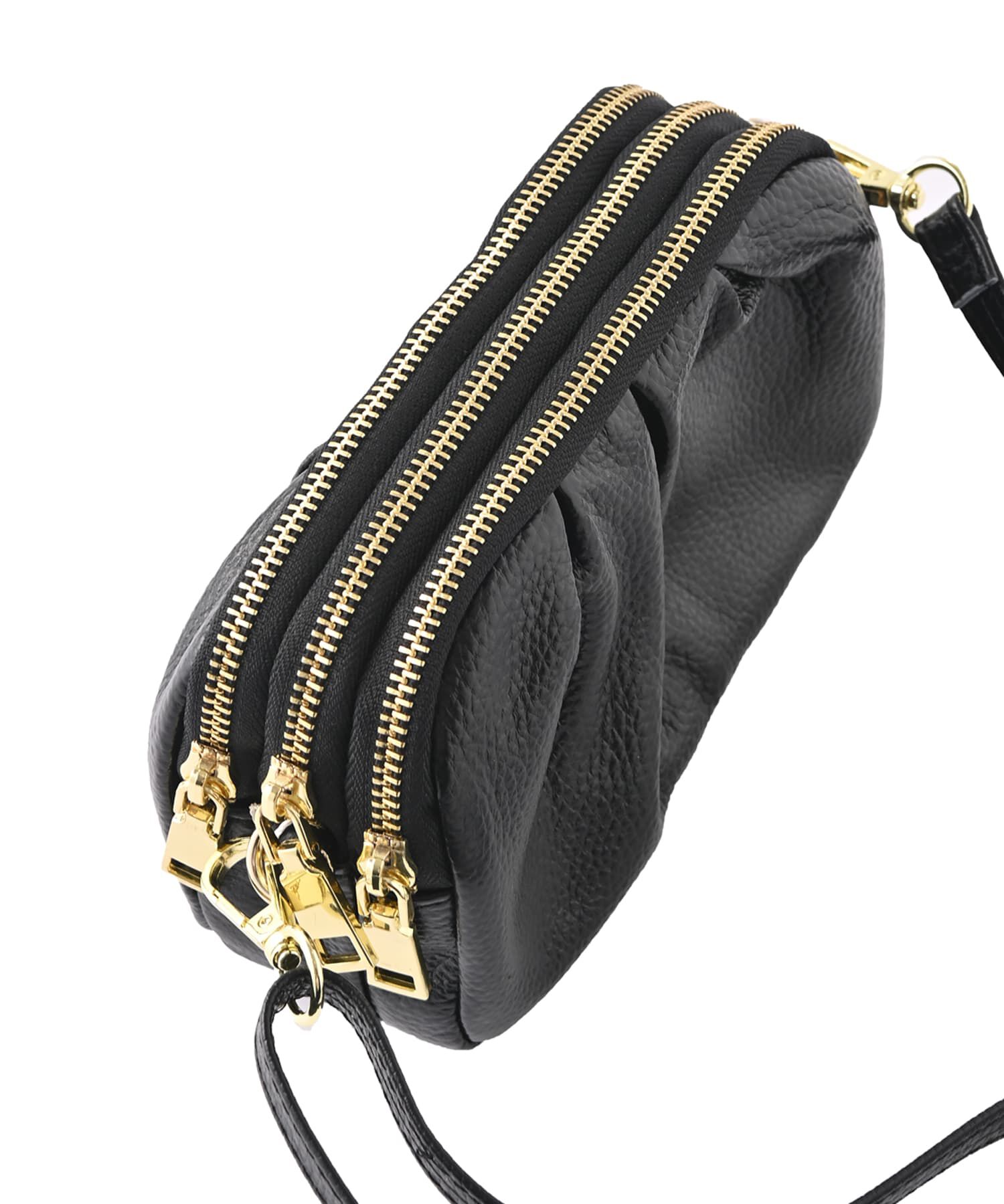 STYLE DELI「【DELI by】ギャザーソフトリアルレザーショルダーバッグ」|ショルダー・メッセンジャー|