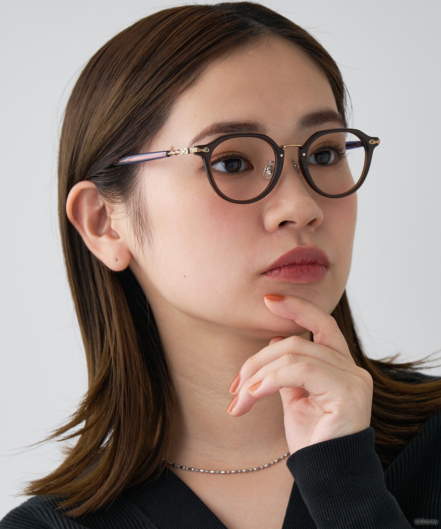 「ボストン型 メガネ｜Disney Collection created by Zoff "PRINCESS"『Jasmine』 ジャスミン」|メガネ|