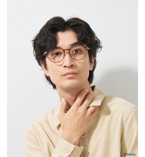  「ボストン型 メガネ Disney PRINCESS アリエル (ドレスアップライン) ディズニープリンセス レンズ交換券付」|メガネ|