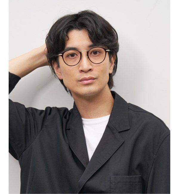  「Zoff｜emiri ボストン型 メガネ |辺見えみり チタン 軽量 メタルフレーム レンズ交換券付」|サングラス|