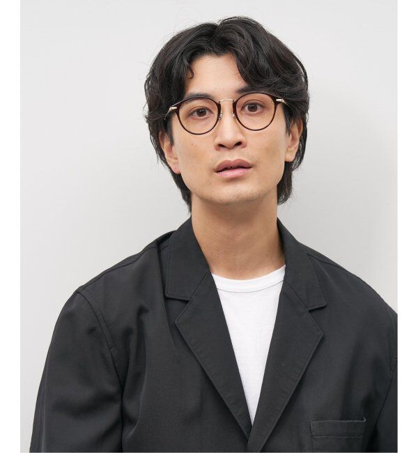  「Zoff｜emiri ボストン型 メガネ |辺見えみり チタン 軽量 メタルフレーム レンズ交換券付」|サングラス|