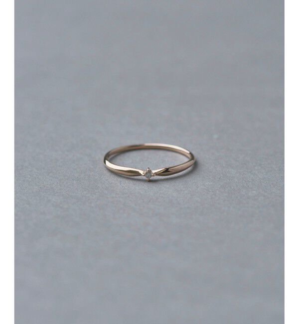 ete「[シェア] K10MPG ダイヤモンド クロス リング」|リング|ピンクゴールド