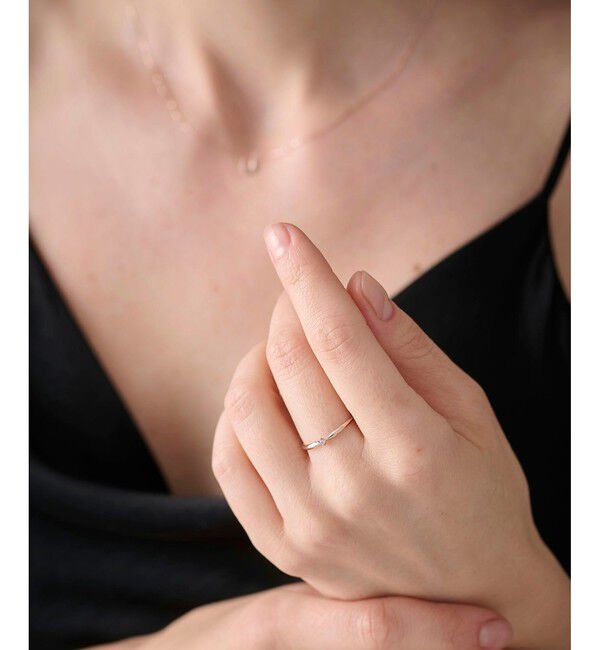 ete「[シェア] K10MPG ダイヤモンド クロス リング」|リング|