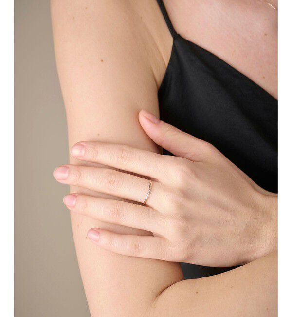 ete「[シェア] K10MPG ダイヤモンド クロス リング」|リング|