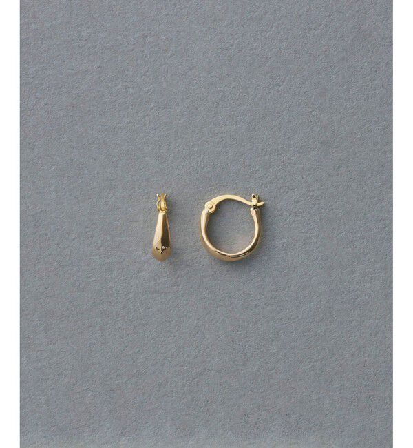 ete「K10YG フープ ピアス」|ピアス|イエローゴールド