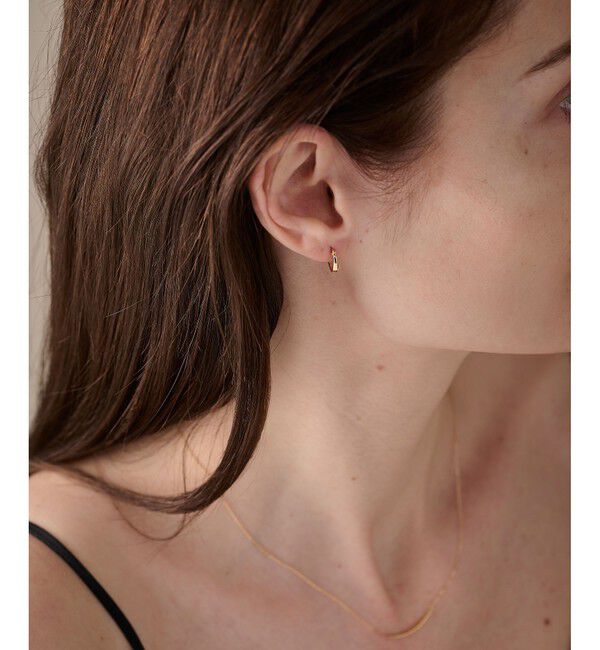 ete「K10YG フープ ピアス」|ピアス|