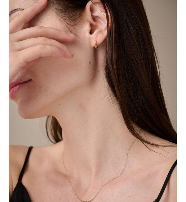 ete「K10YG フープ ピアス」|ピアス|