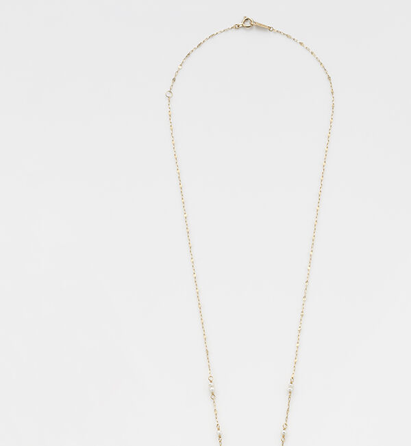 agete「K10パールネックレス」|ネックレス|