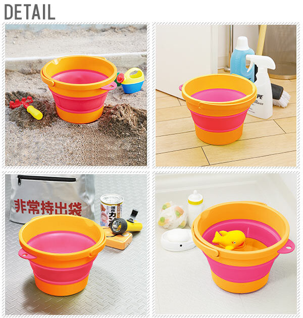 BACKYARD FAMILY「バケツ ISETO 伊勢藤 通販 折りたたみ ソフトバケツ ミニ 3.7l 3.7リットル」|その他|