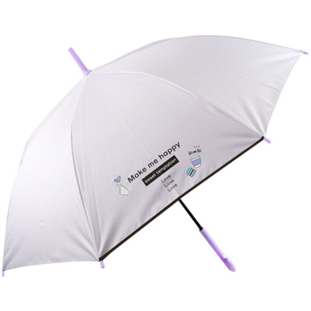 BACKYARD FAMILY「傘 子供用 ワンタッチ 通販 こども傘 小学生 キッズ 長傘 かさ 男の子 女の子 男子 女子」|傘|パープル3