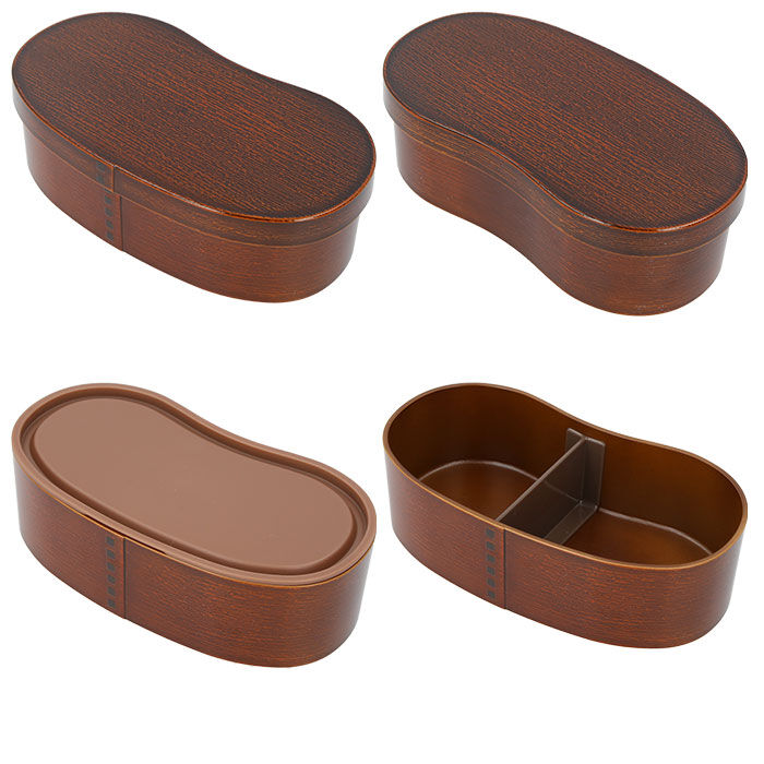 BACKYARD FAMILY「曲げわっぱ 弁当箱 日本製 レンジ対応 通販 そら豆型 わっぱ風 1段 抗菌 弁当箱 ランチケース」|食器・キッチングッズ|