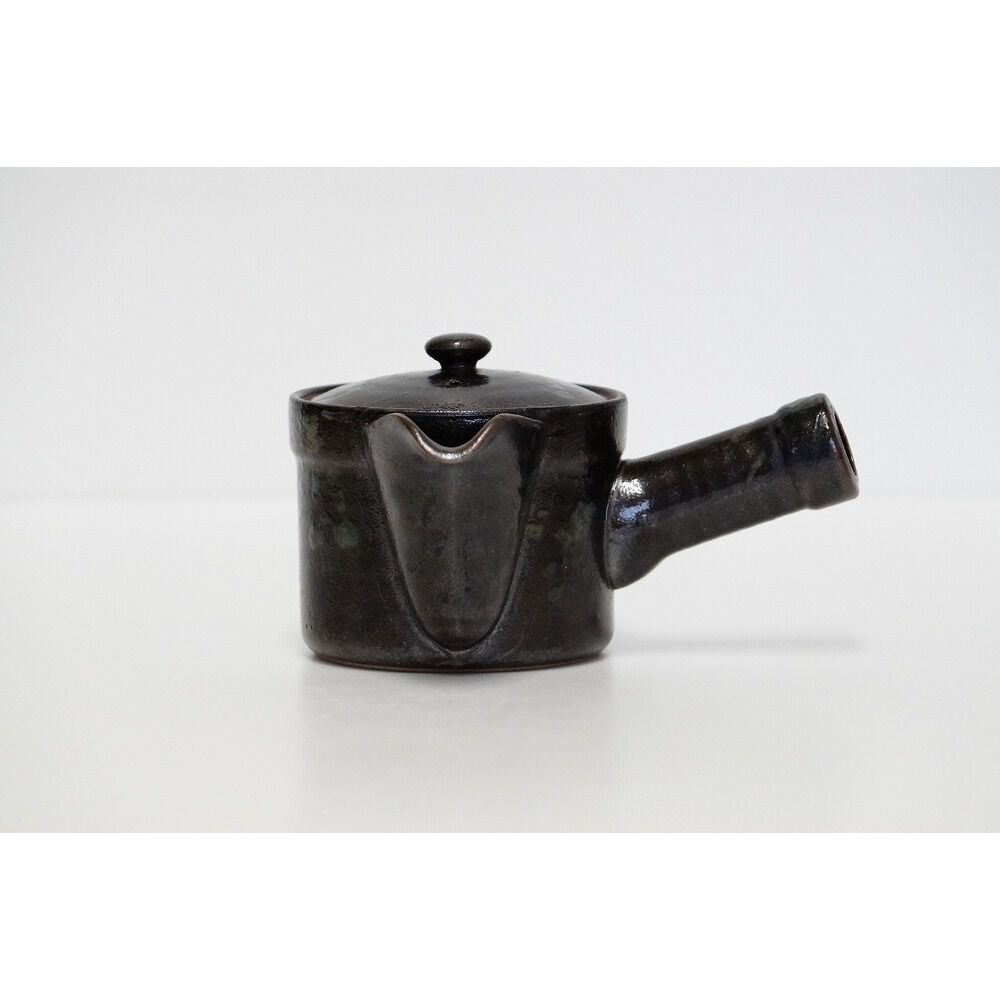 BACKYARD FAMILY「コーヒー 急須 黒釉 通販 日本製 コーヒー用急須 珈琲用急須 楽らく急須 珈琲急須 コーヒー急須」|食器・キッチングッズ|ブラック1