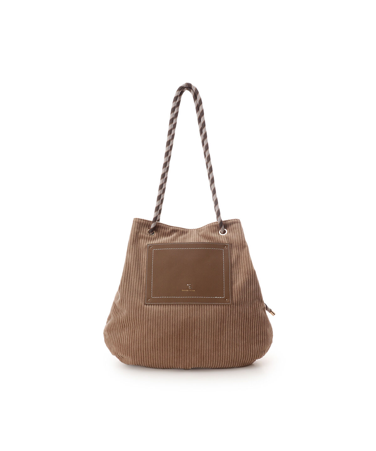 Samantha Thavasa「コーデュロイ カジュアルトートバッグ」|トートバッグ|グレージュ