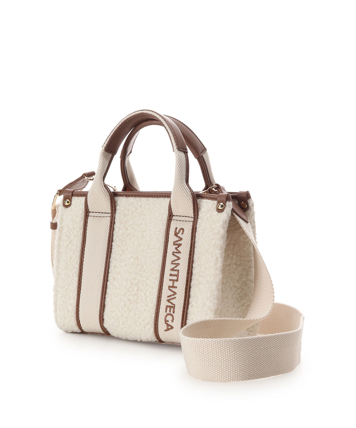 Samantha Vega「ロゴテープボアミニバッグ」|ショルダー・メッセンジャー|