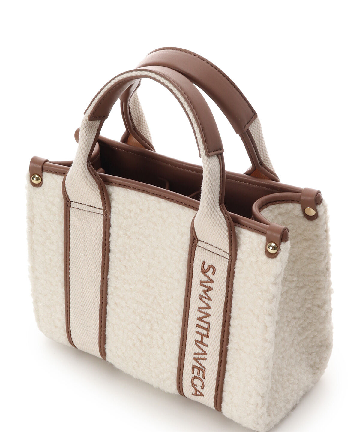 Samantha Vega「ロゴテープボアミニバッグ」|ショルダー・メッセンジャー|