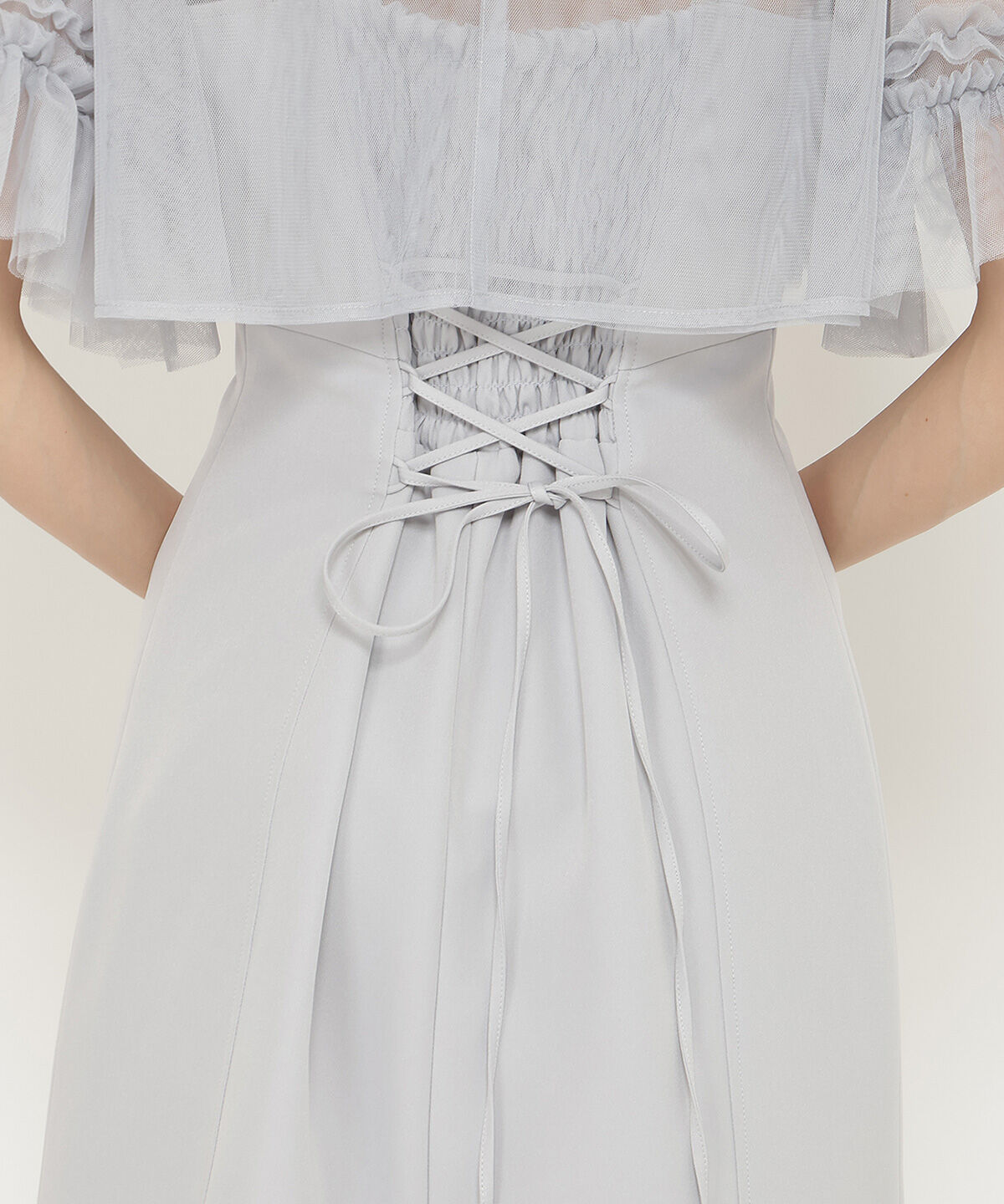 アンドクチュール「チュールフリルマーメイドドレス」|ドレス|