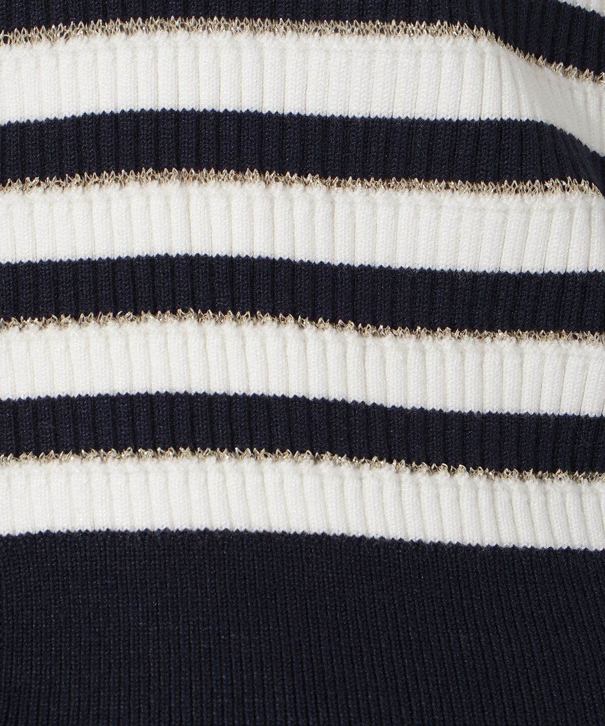 アンドクチュール「ラメボーダーニットカーディガン」|カーディガン|