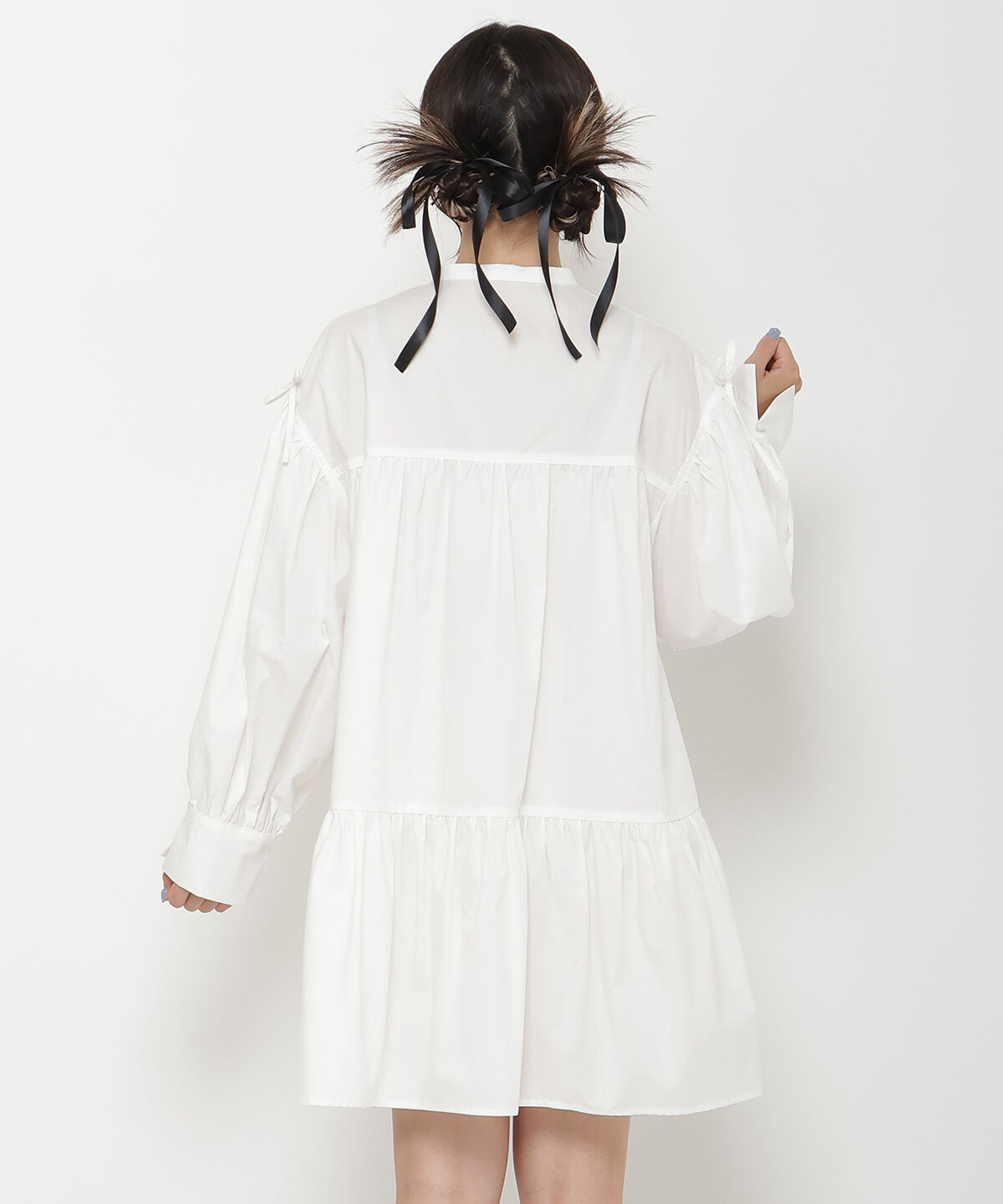 REDYAZEL「シャツボリュームミニワンピース」|ワンピース|