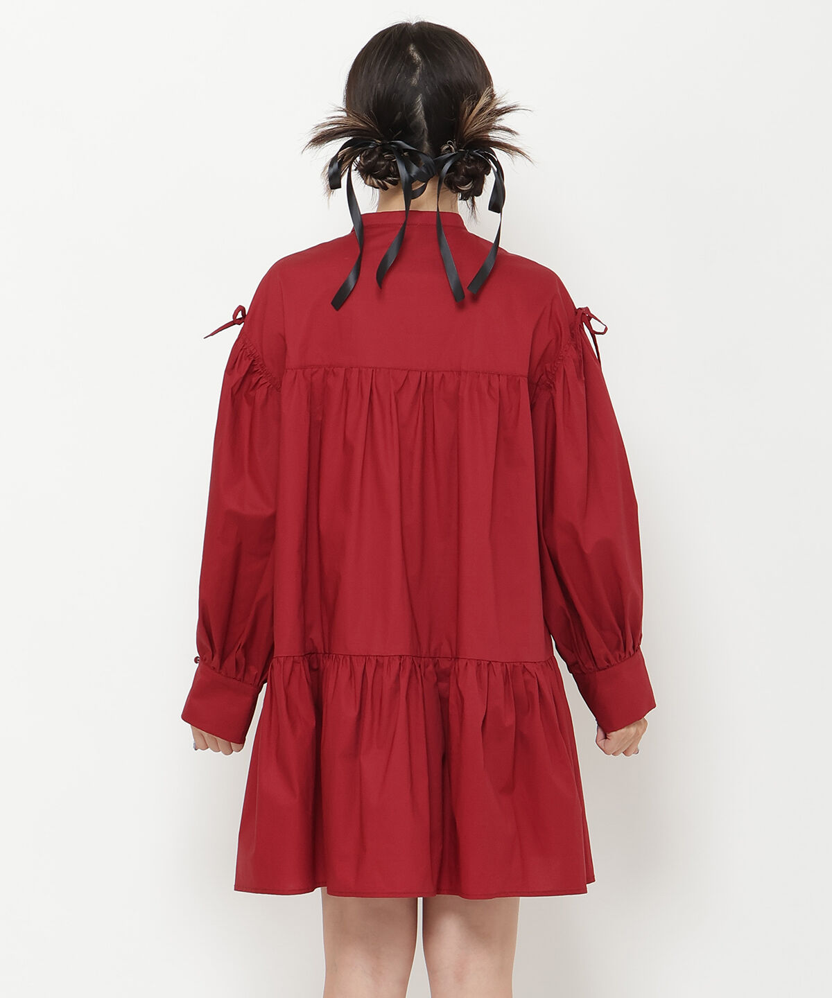 REDYAZEL「シャツボリュームミニワンピース」|ワンピース|