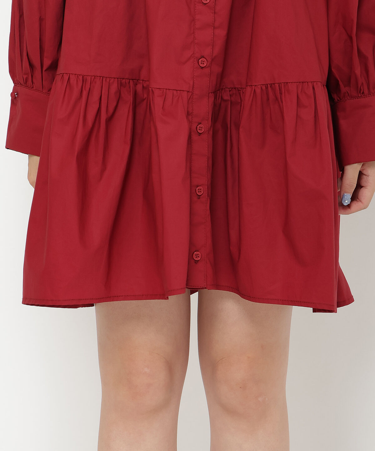 REDYAZEL「シャツボリュームミニワンピース」|ワンピース|