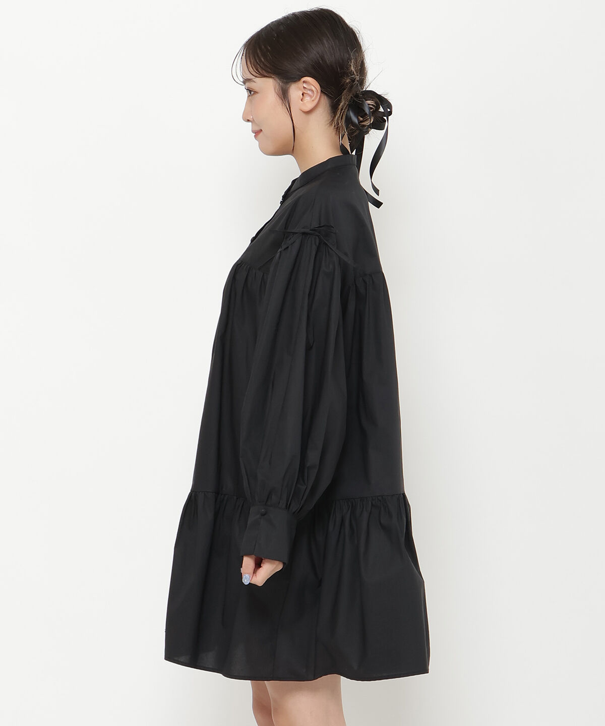 REDYAZEL「シャツボリュームミニワンピース」|ワンピース|