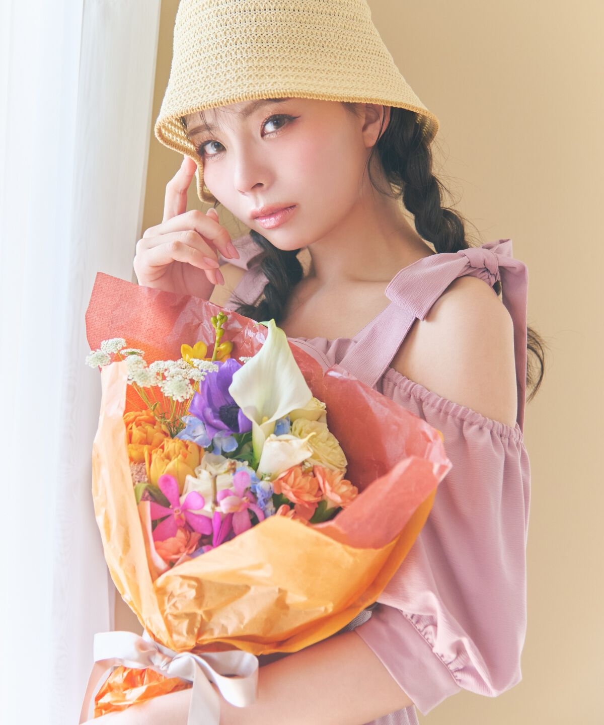 REDYAZEL「ショルダーリボンオフショルワンピース」|ワンピース|