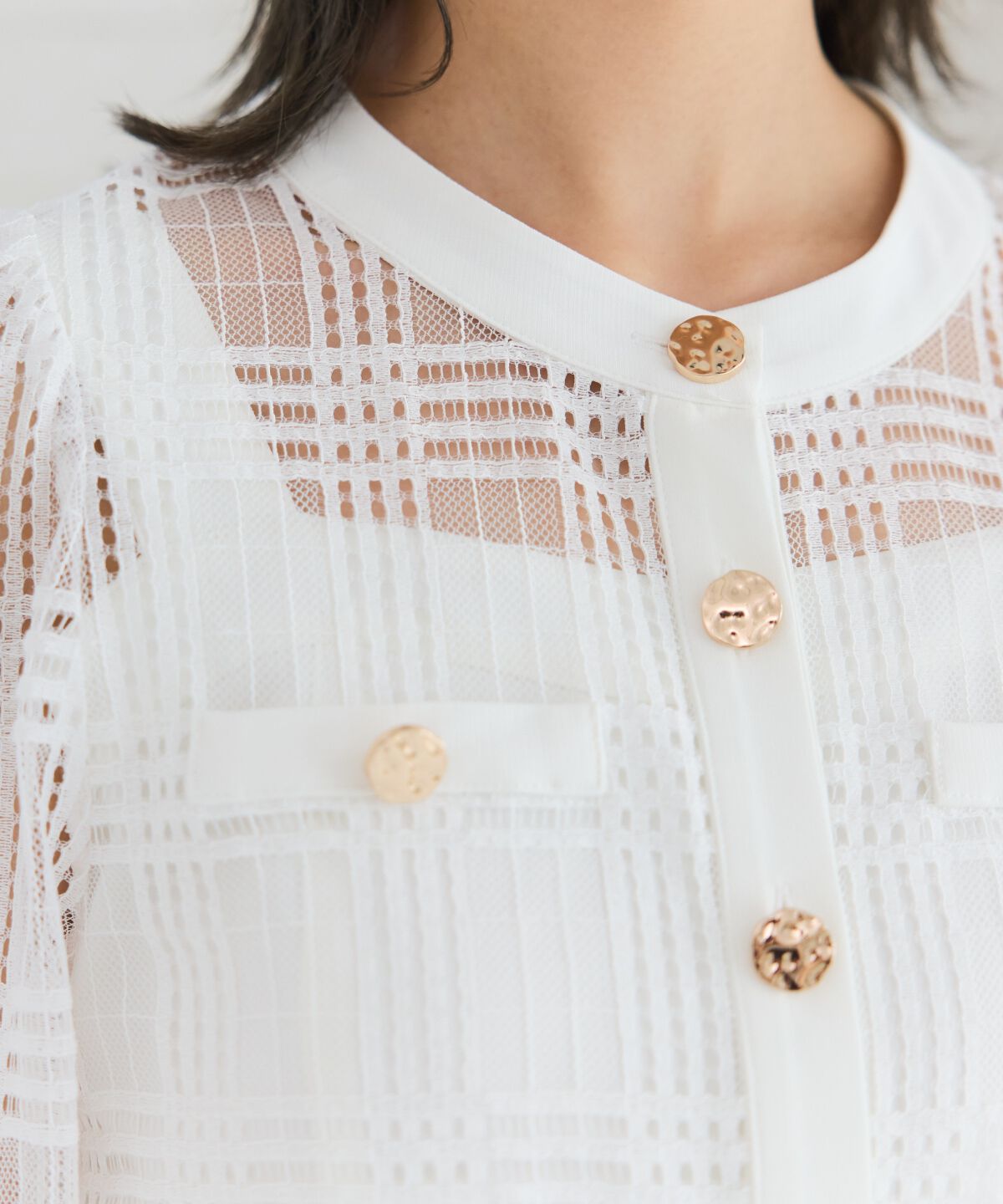 REDYAZEL「シアーチェックカーディガン＆ビスチェワンピースセット」|ワンピース|