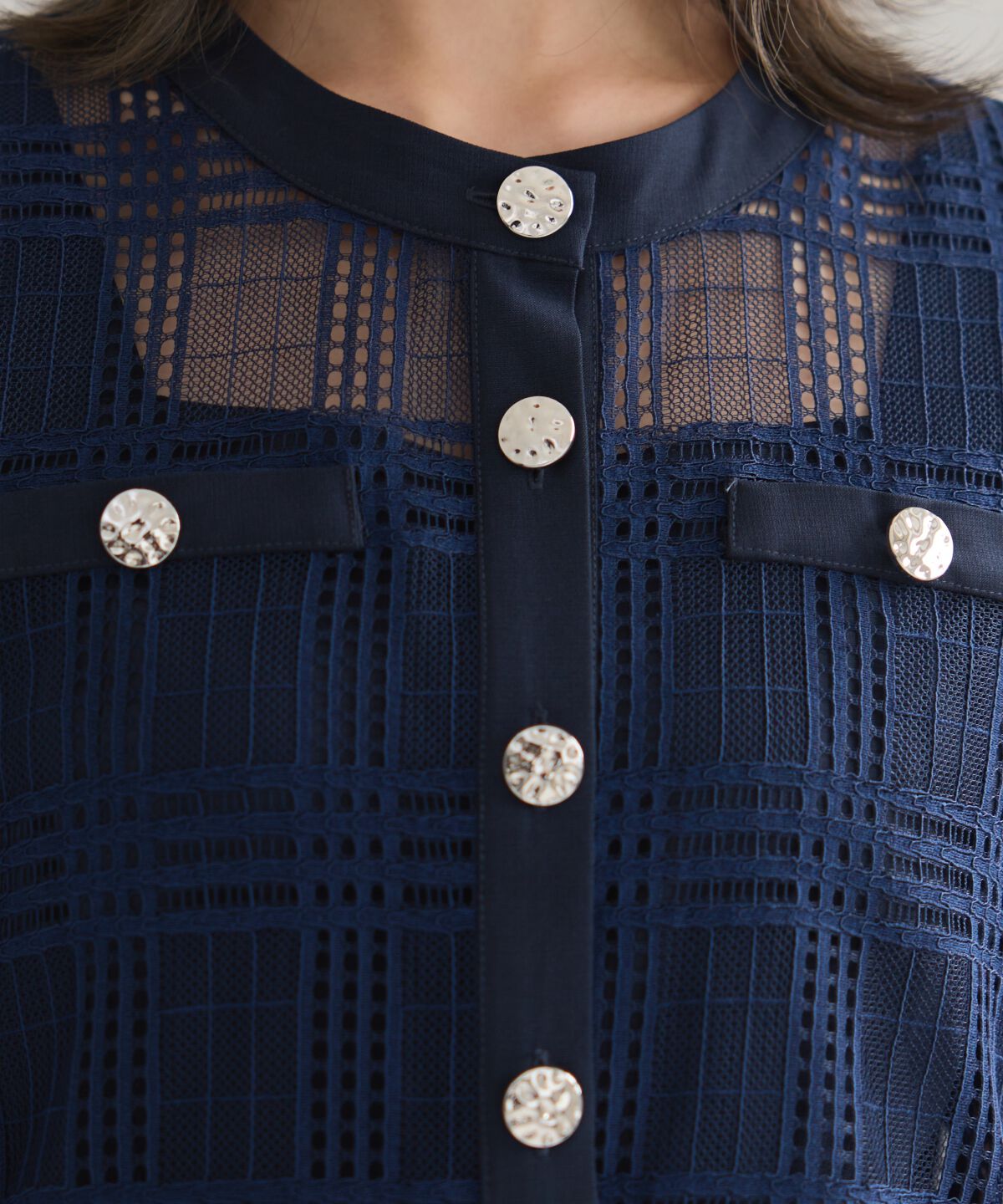 REDYAZEL「シアーチェックカーディガン＆ビスチェワンピースセット」|ワンピース|