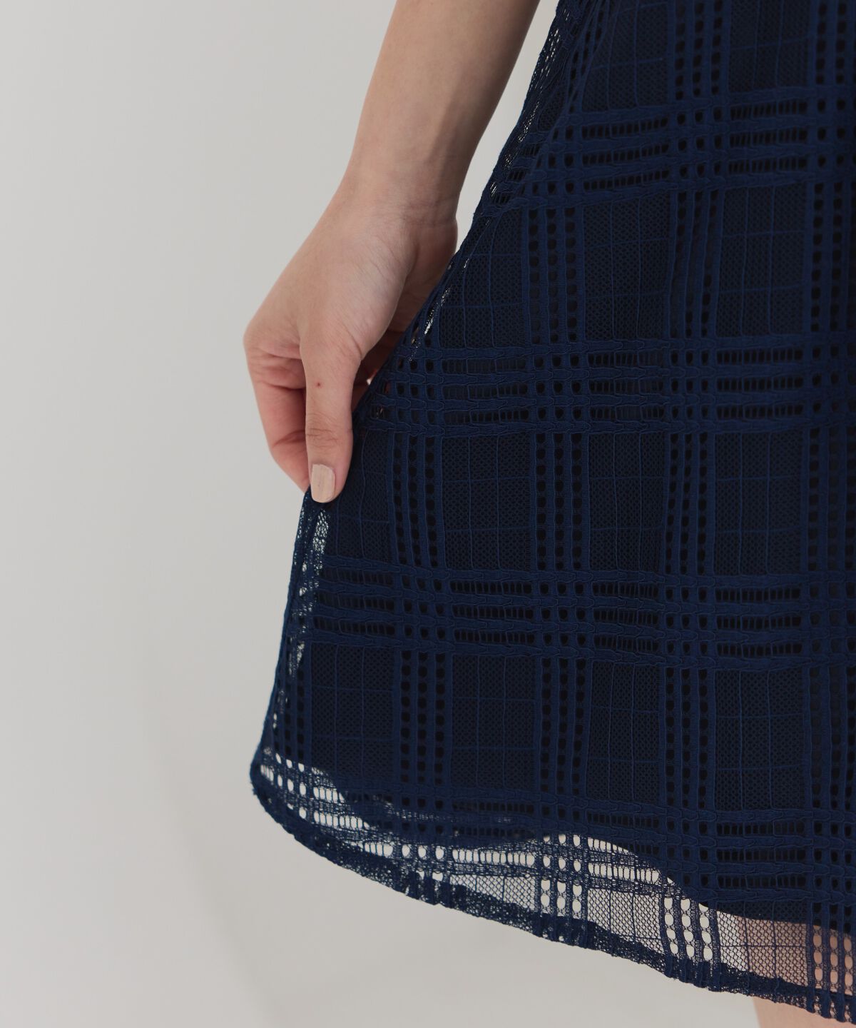 REDYAZEL「シアーチェックカーディガン＆ビスチェワンピースセット」|ワンピース|